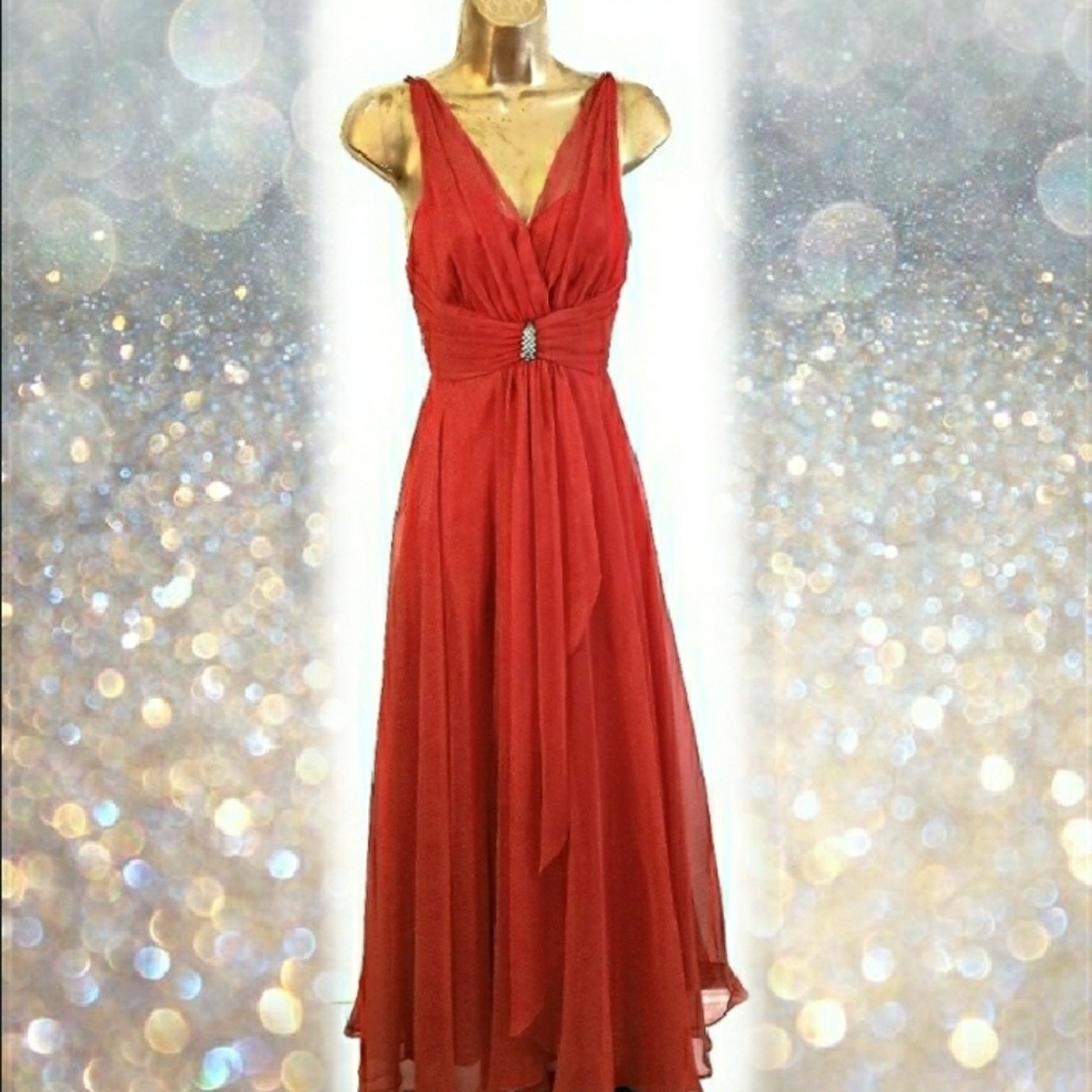 MIKE BENET RED FORMAL DRESS